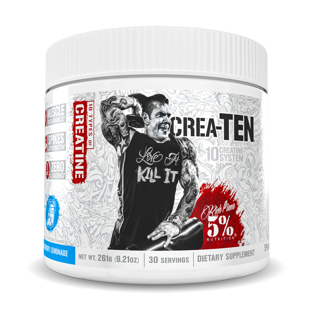 5% Nutrition Rich Piana Crea-Ten | Legendary Series, 261g | creatin.shop