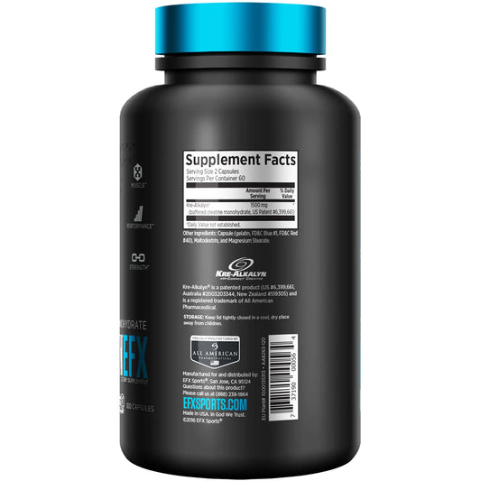 EFX, Kre-Alkalyn, 750 mg, 120 Kapseln
